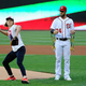 I know this isn’t from the Olympics, but I really like the idea of Bryce Harper regulated to being a medal holder while Katie throws out the starting pitch at a Nats game.